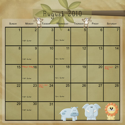 Disney:  Calendar
