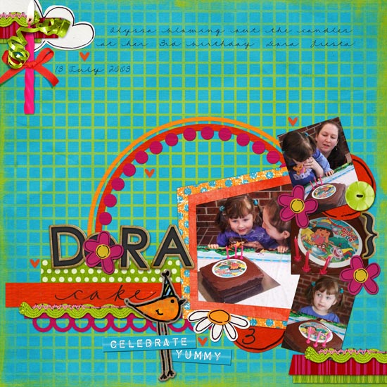 dora fiesta cake