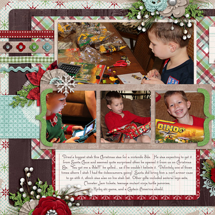 Drew's Christmas, left