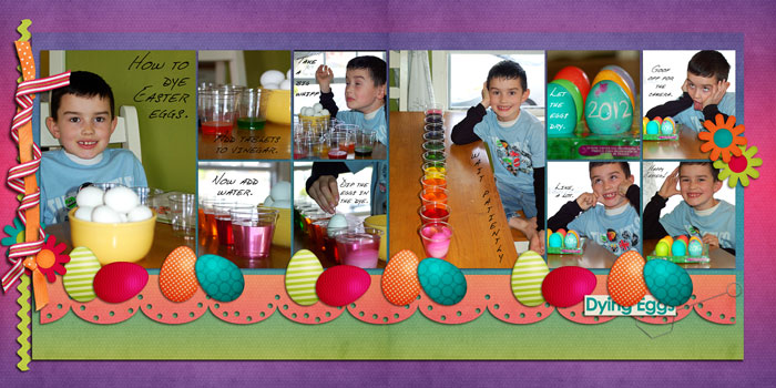 dying eggs.