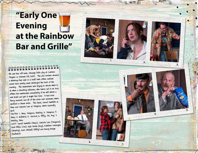 Early One Evening at the Rainbow Bar and Grille
