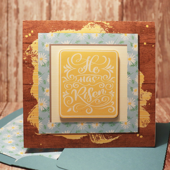 Easter Card with matching envie