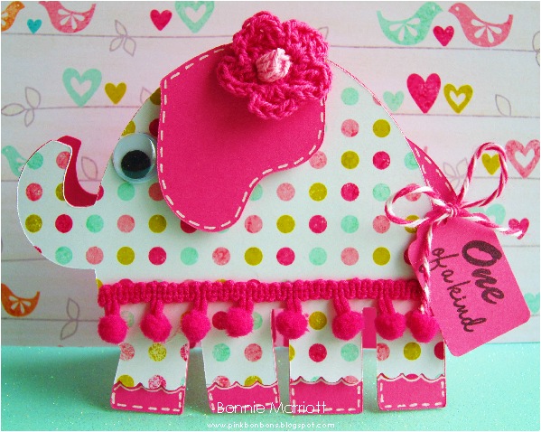 Elephant Shaped Card