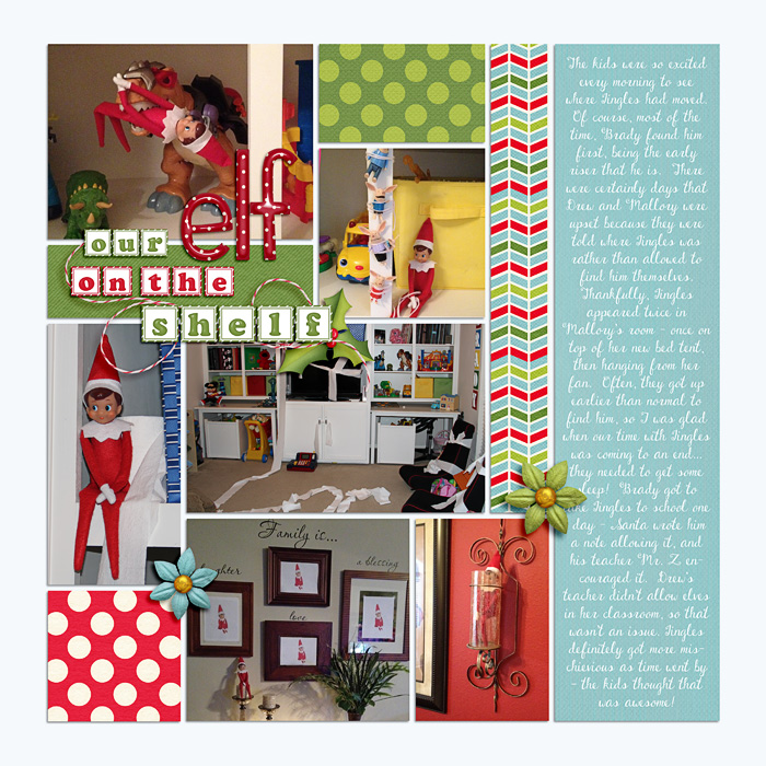 Elf on the shelf, right