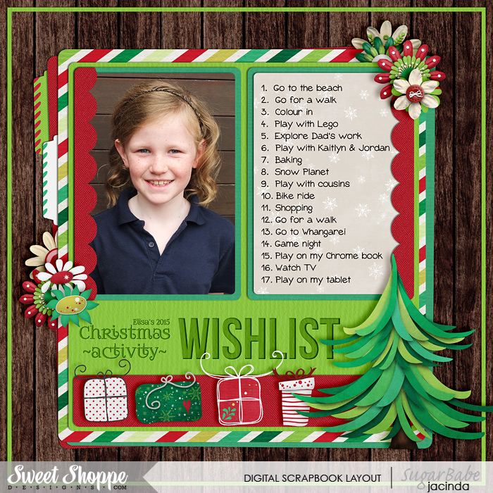 Elisa's activity wishlist
