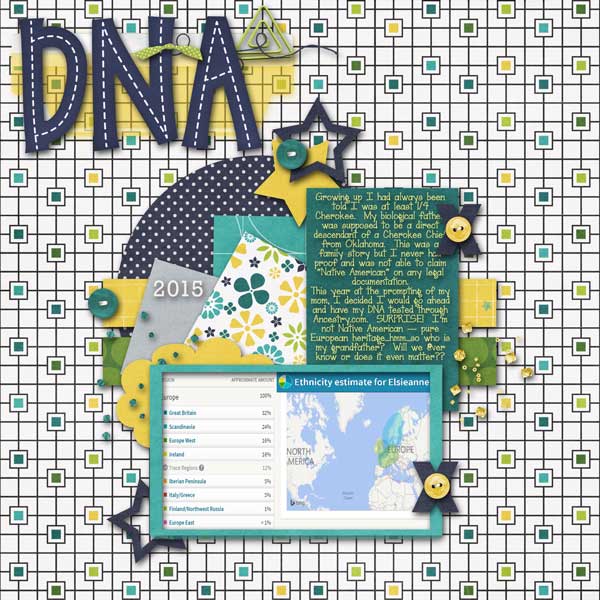 Elle DNA - One Word Description Bingo