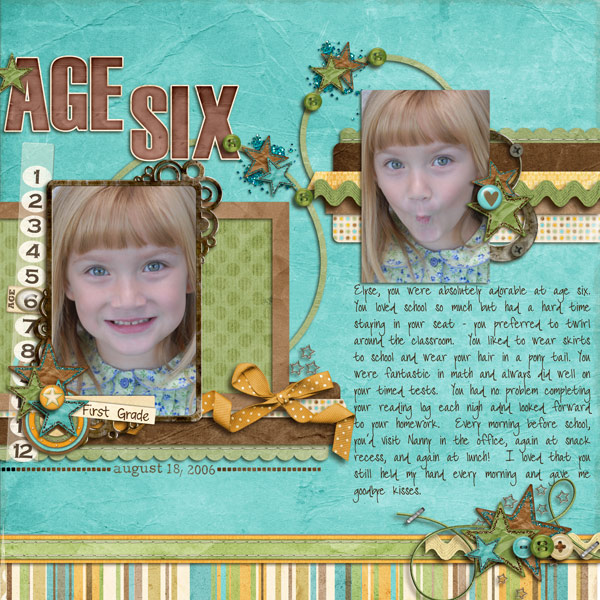 Elyse at age six