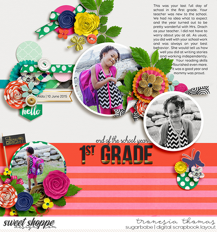 end of school year: 1st grade