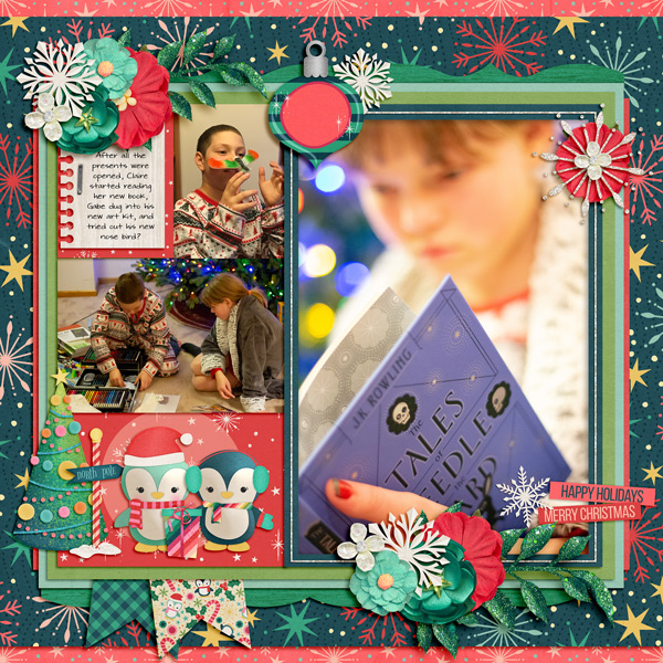 Enjoying presents December 24, 2018