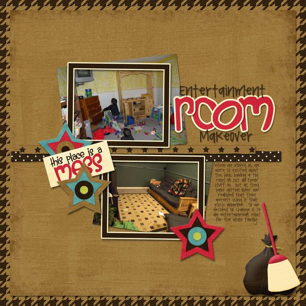 entertainment room makeover