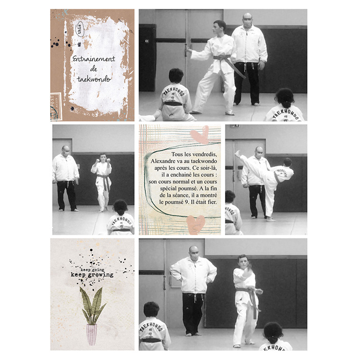 Entrainement de taekwondo