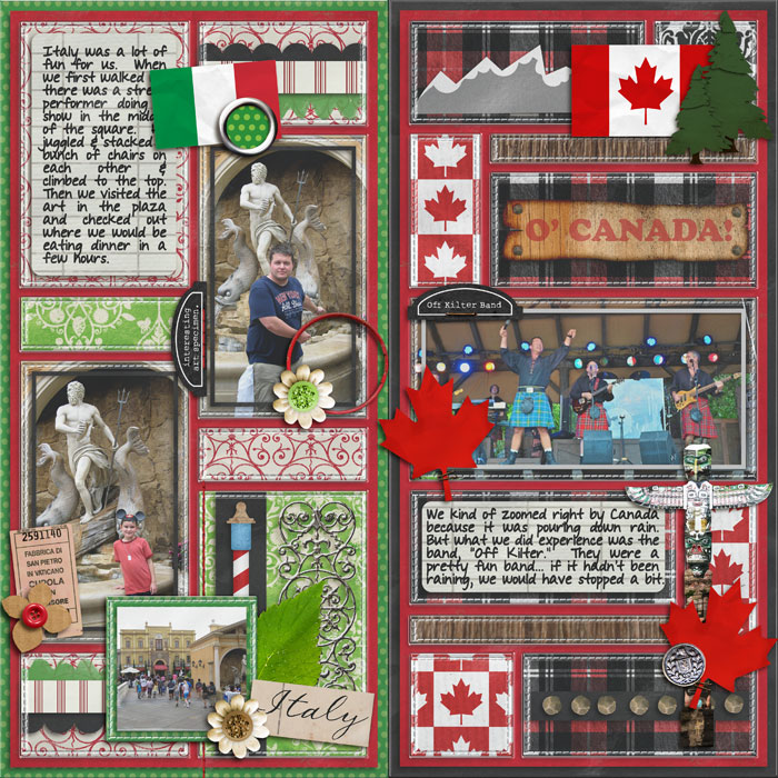 epcot: italy and canada.