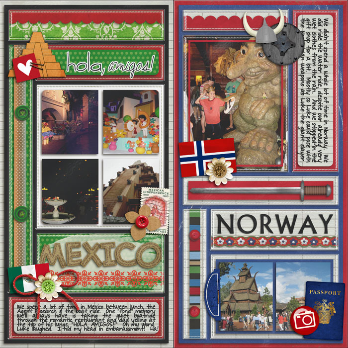epcot: mexico and norway.