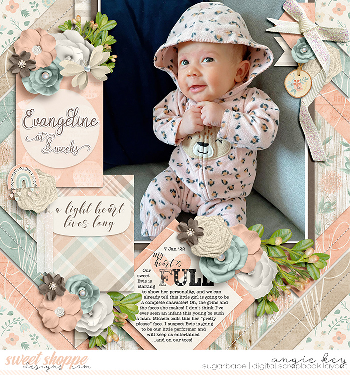 Evangeline at 8 Weeks