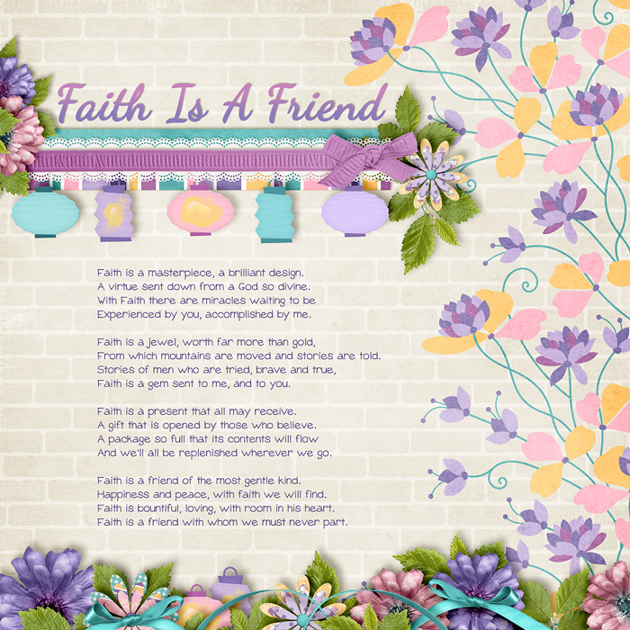 Faith is a friend