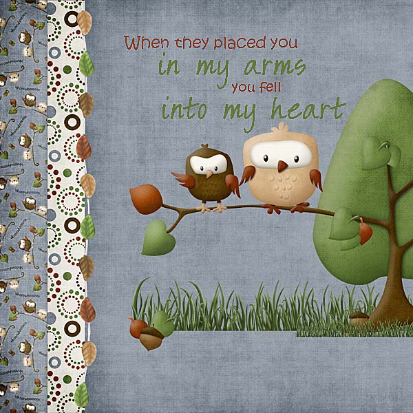 Fall Forest Owls Wall Art