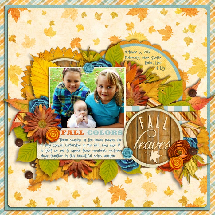 Fall Leaves with Lily