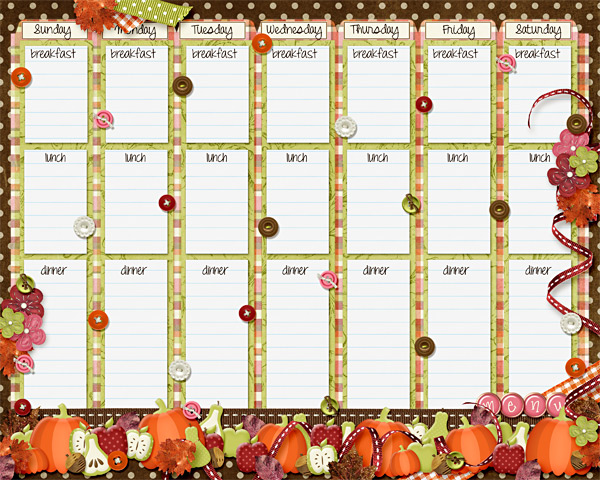 Fall Menu