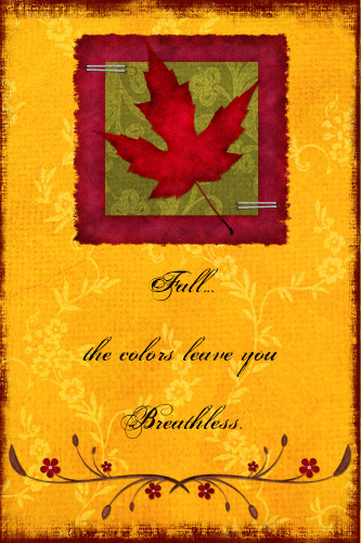 Fall Postcard Greeting