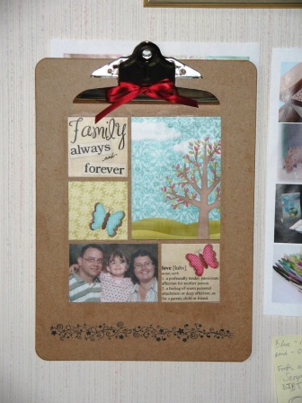Family forever and always clipboard