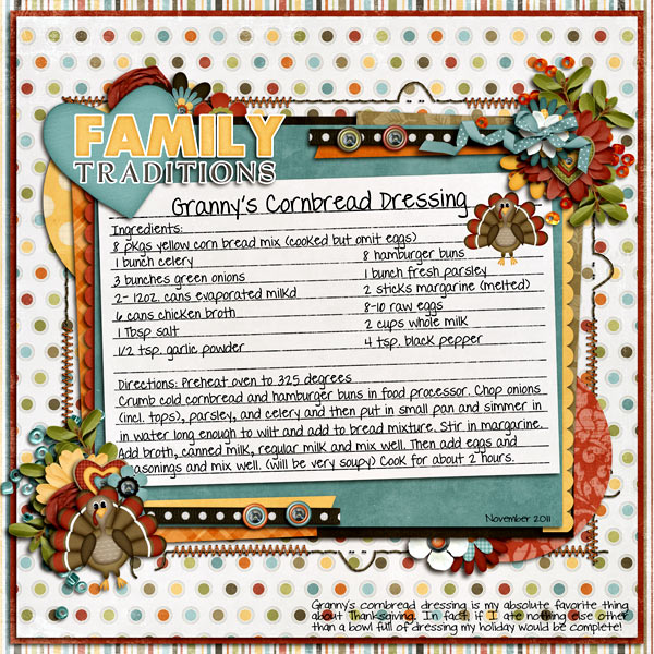 Family Traditions- Granny's Cornbread Dressing