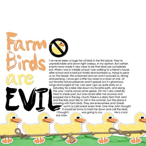 Farm Birds Are Evil