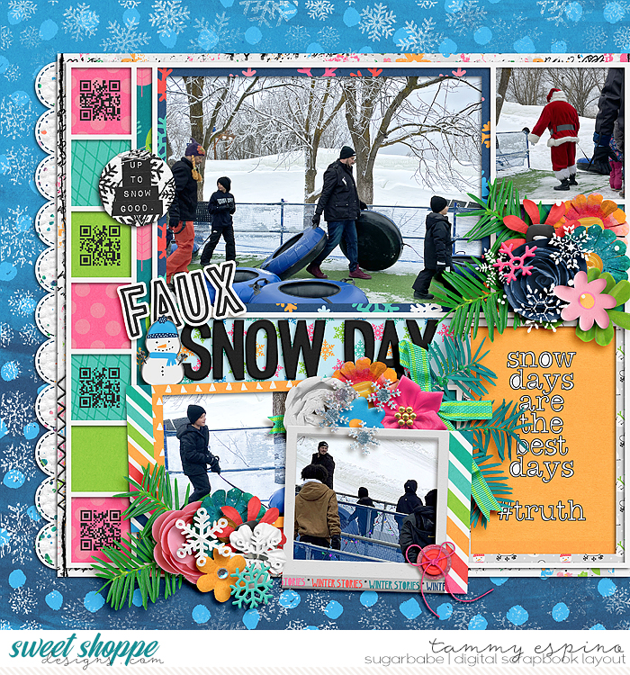 faux snow day 1
