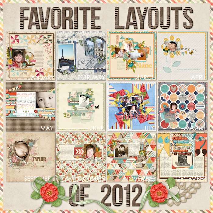 Favorite Layouts of 2012