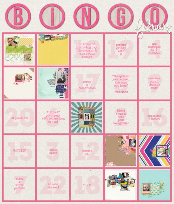 February Bingo Card