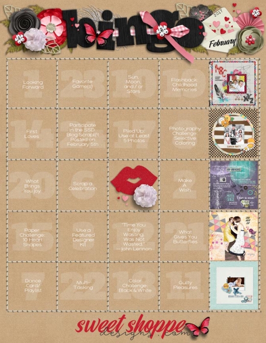 February Bingo Card