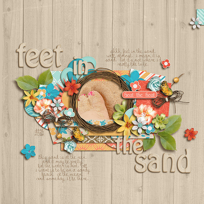 feet in the sand