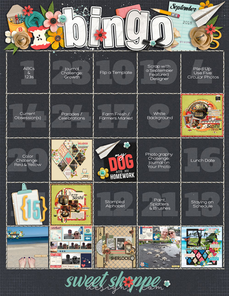 Final sept bingo card