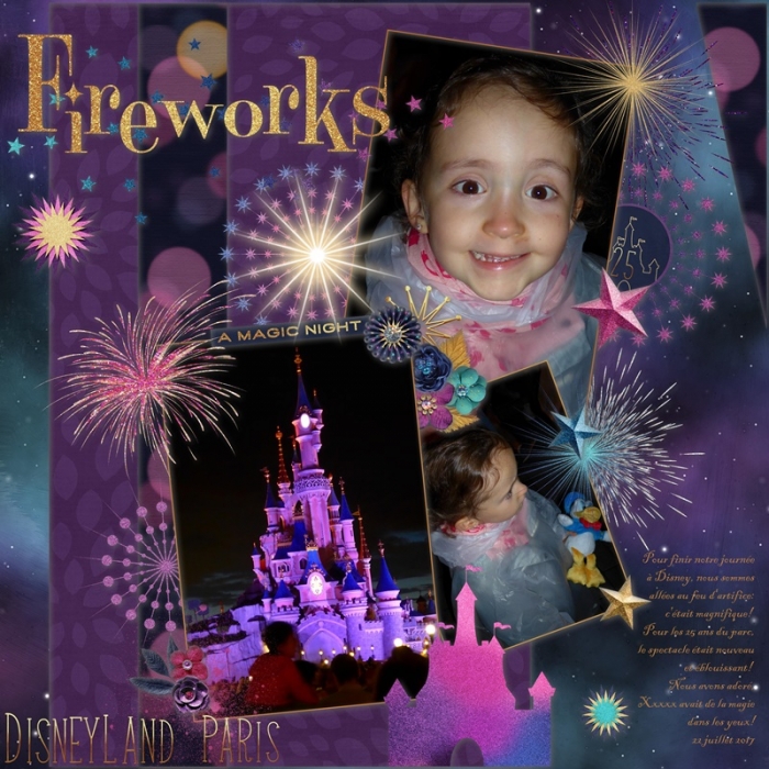Fireworks Disneyland Paris 25th