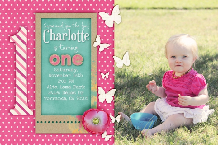 First Birthday Party Invite