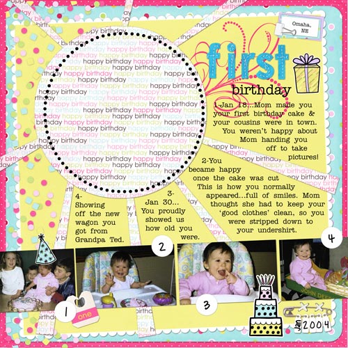 First Birthday