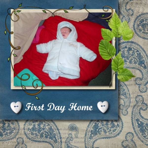 first day at home