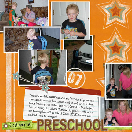 First Day of Preschool