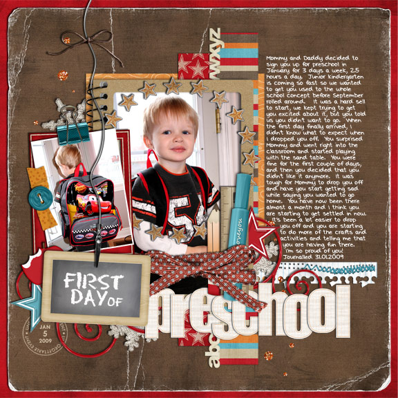 First Day of Preschool
