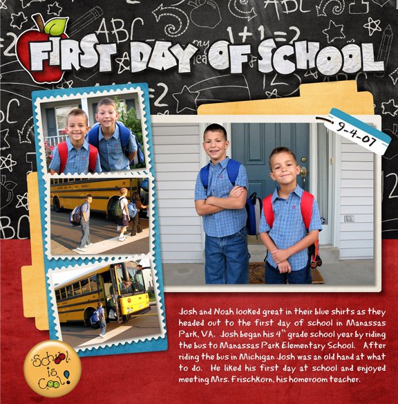 First Day of School - Josh