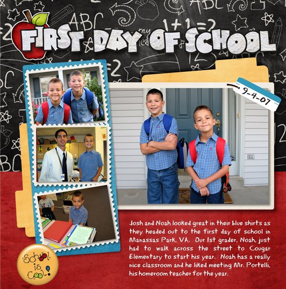 First Day of School - Noah