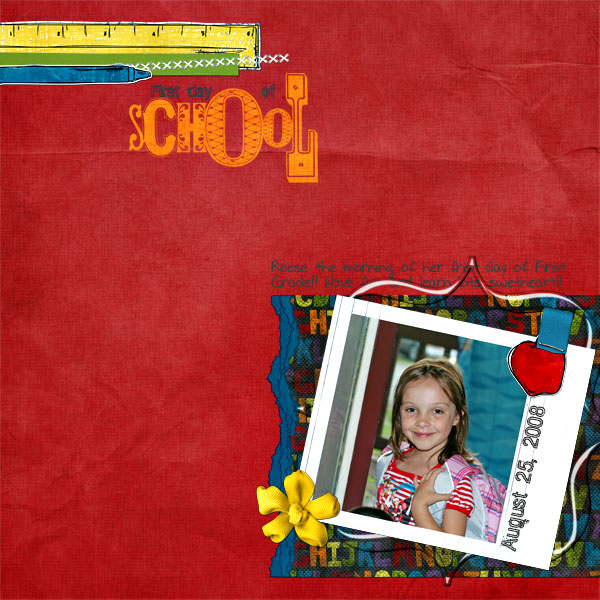 First Day of School.