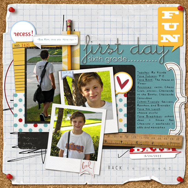 First Day Sixth Grade