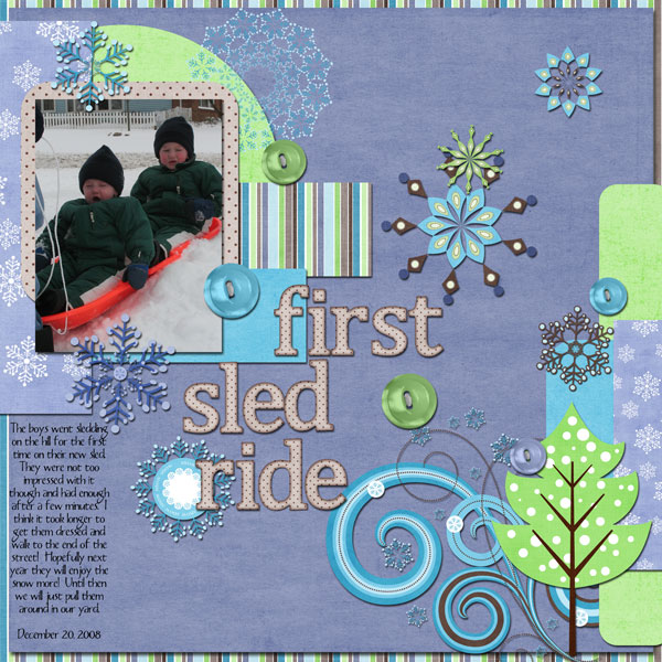 First Sled Ride