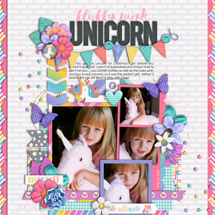 Fluffy Pink Unicorn