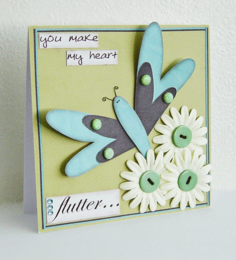 Fluttery butterfly hearts