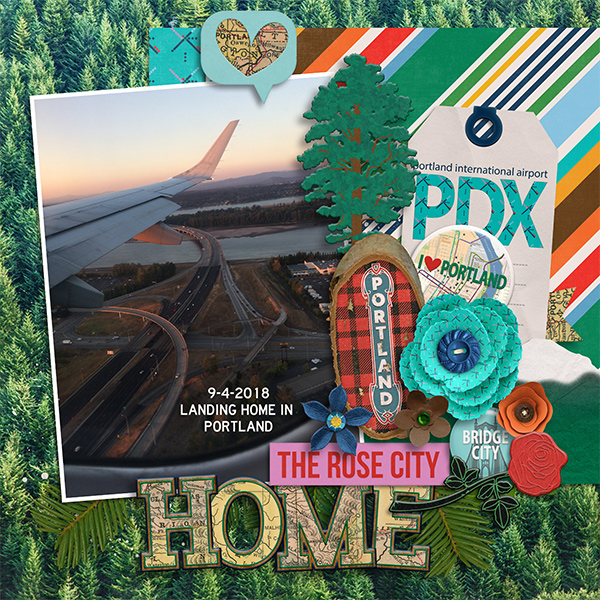 Flying into Portland, Oregon