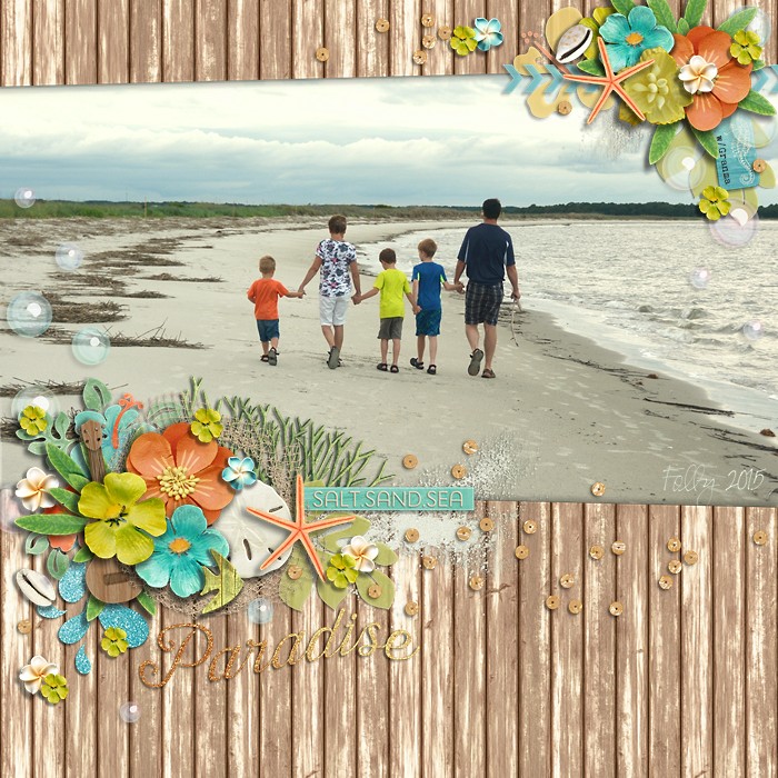 Folly Beach w/Gramma