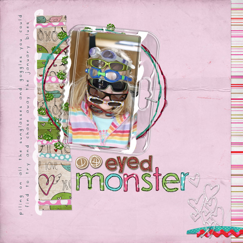 Fourteen eyed monster