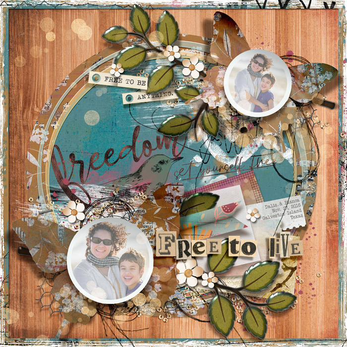 Free To Live - Grungy Edges Challenge