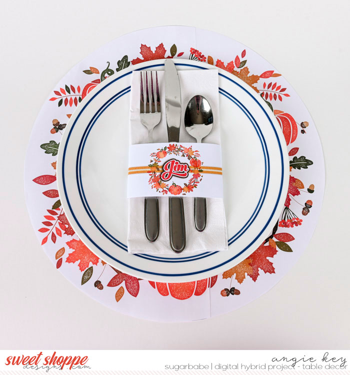 Friendsgiving Table Set: Napkin Band & Plate Charger
